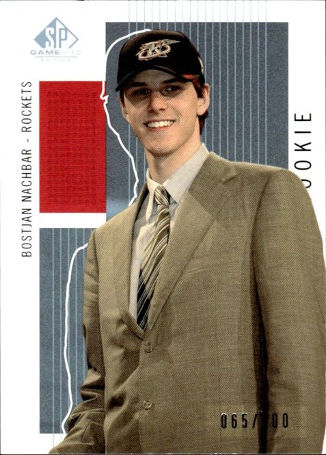 Main Image 2002-03 SP Game Used Bostjan Nachbar RC #065/900 ...