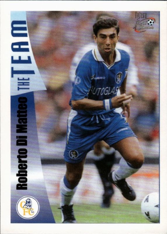 ROBERTO Di MATTEO 1998 Futera Chelsea Fans Selection THE TEAM Card #24