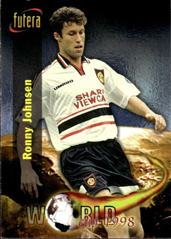 1998 Futera Manchester United World Cup 1998 Ronny Johnsen #71 