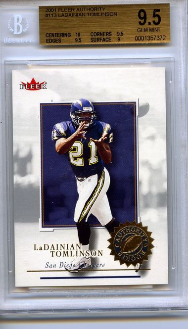 Hovedbilde 2001 FLEER AUTHORITY LADAINIAN TOMLINSON #113  ...