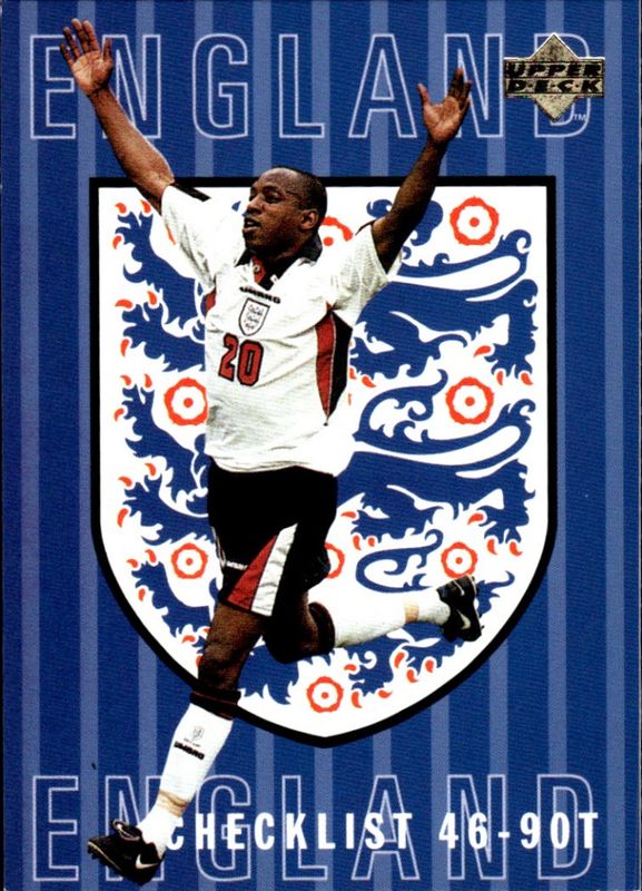 1997-98 Upper Deck England Checklist Checklist Cards 46-90T