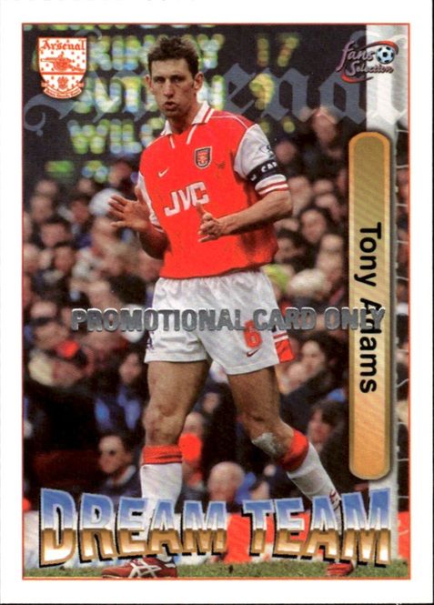 Main Image Futera Fans Selection Arsenal (1997-1998) Tony ...