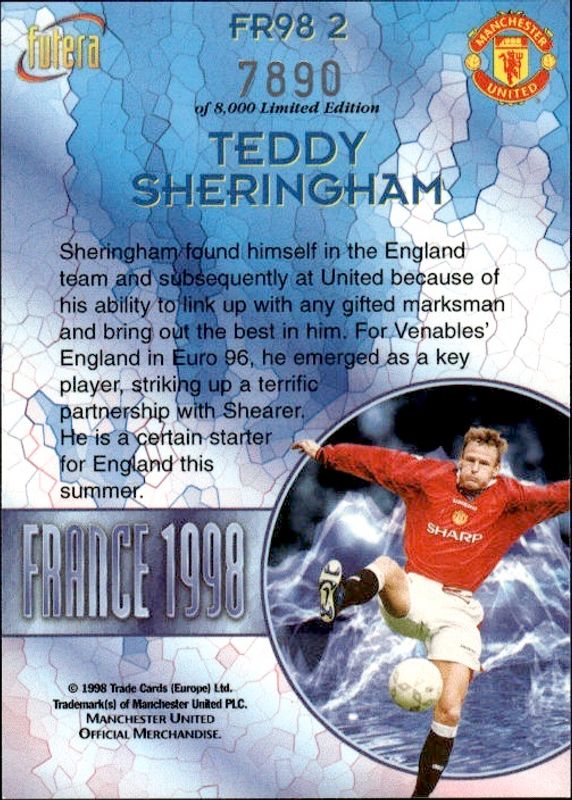 Teddy Sheringham France 98 FR2 #7890