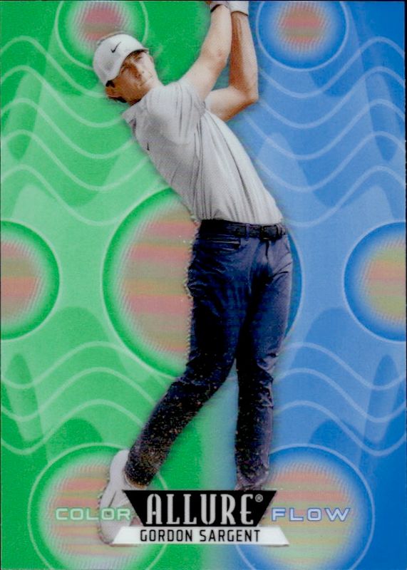 2026 Upper Deck Allure Golf Color Flow CF-15 Gordon Sargent Green-Blue