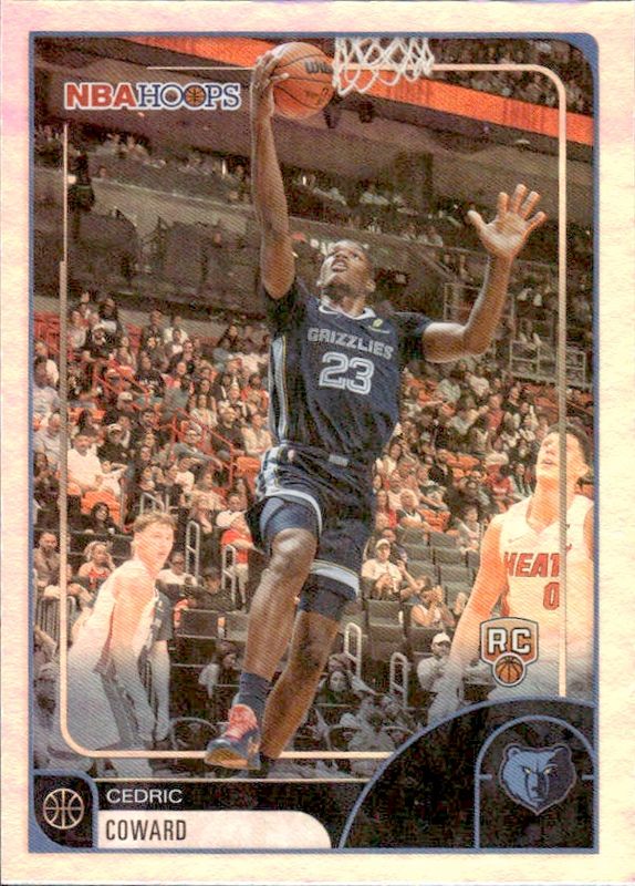 2026 Topps NBA Hoops Cedric Coward RC Rookie Grizzlies #90