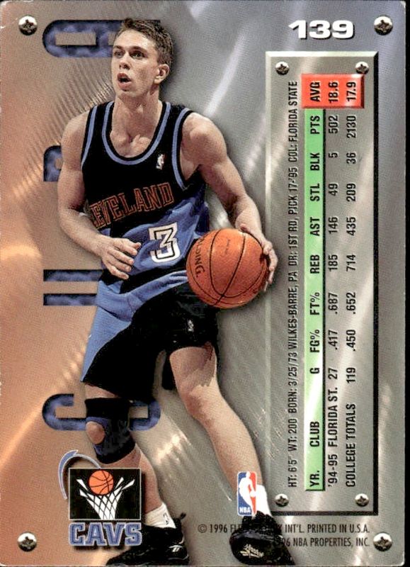 1995-96 Metal #139 Bob Sura RC - BSK