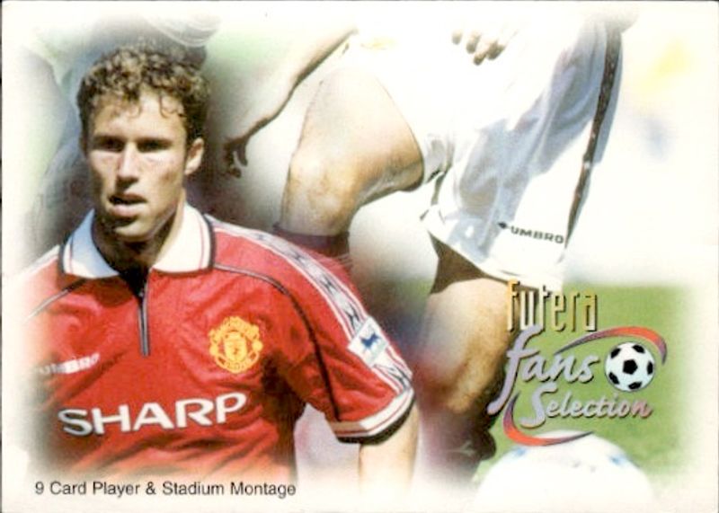 FUTERA FANS SELECTION 1997 #75 RONNY 9 CARD PLAYER STADIUM MONTAGE MANCHESTER