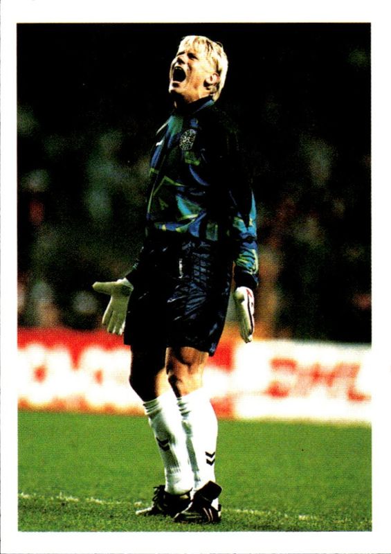 Peter Schmeichel Denmark PG Tips International Soccer Stars Card #12 1998