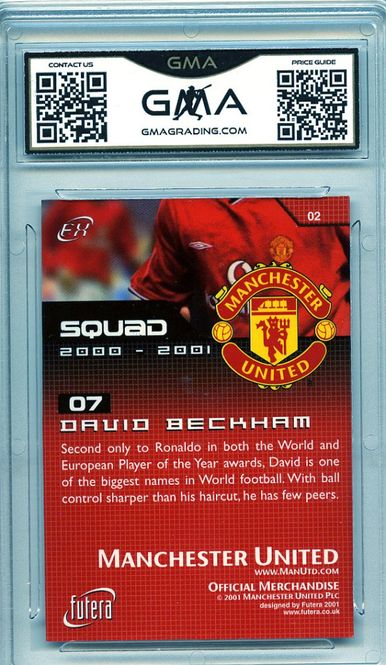 Main Image 2000-01 Futera FX Manchester United David Beckham ...